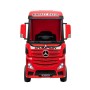 Camion Elettrico Mercedes Actros per Bambini 12V con Rimorchio Sedile in Pelle Telecomando Full Optional