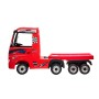 Camion Elettrico Mercedes Actros per Bambini 12V con Rimorchio Sedile in Pelle Telecomando Full Optional