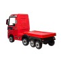 Camion Elettrico Mercedes Actros per Bambini 12V con Rimorchio Sedile in Pelle Telecomando Full Optional