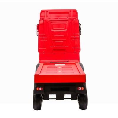 Camion Elettrico Mercedes Actros per Bambini 12V con Rimorchio Sedile in Pelle Telecomando Full Optional
