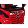 Camion Elettrico Mercedes Actros per Bambini 12V con Rimorchio Sedile in Pelle Telecomando Full Optional