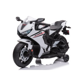 Moto elettrica per bambini Honda CBR 1000 12V con accelleratore a pedale con Luci a LED e Suoni integrati