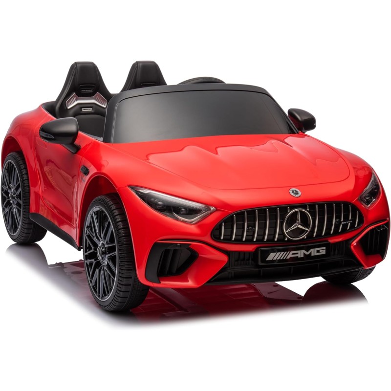 Macchina Elettrica Per Bambini 2 Posti Mercedes-AMG SL 63 con Telecomando  Sedile in Pelle 12V Full Optional