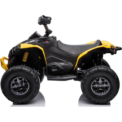 Super Quad con Licenza Ufficiale Can-Am Renegade 12V ATV con Sedile in Pelle Telecomando Ammortizzatori e Cinture di Sicurezza