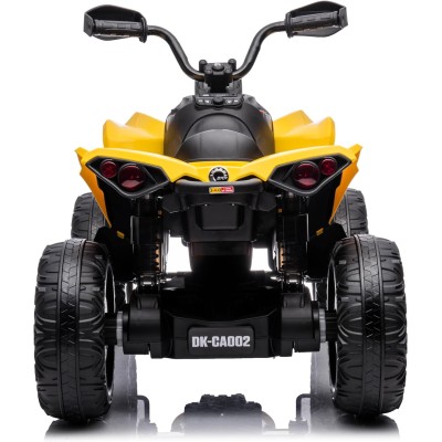 Super Quad con Licenza Ufficiale Can-Am Renegade 12V ATV con Sedile in Pelle Telecomando Ammortizzatori e Cinture di Sicurezza