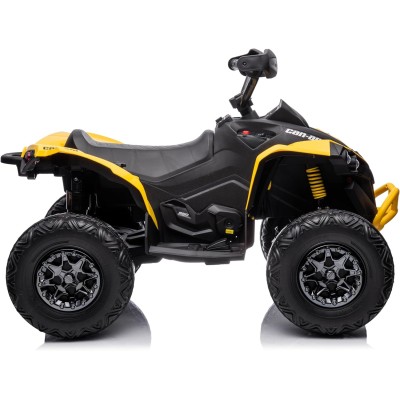 Super Quad con Licenza Ufficiale Can-Am Renegade 12V ATV con Sedile in Pelle Telecomando Ammortizzatori e Cinture di Sicurezza