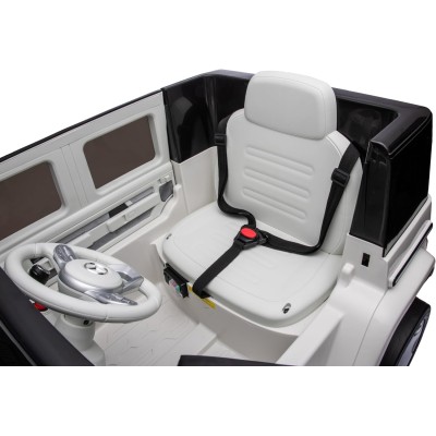 Macchina Elettrica per Bambini 12V Mercedes EQG 63 con 4 Motori, Ruote in Gomma, Telecomando, Sedile in Pelle, Porte Apribili