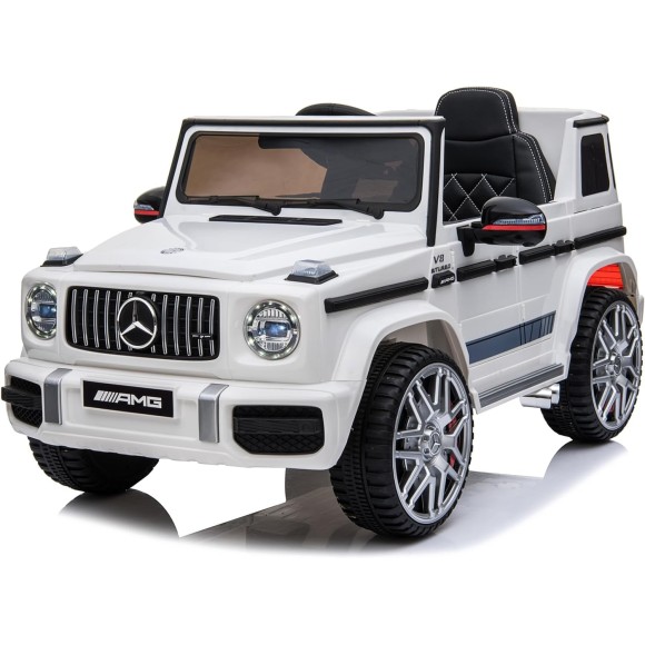 Macchina Elettrica Per Bambini Mercedes-Benz AMG G63 con Sedile in Pelle 12V
