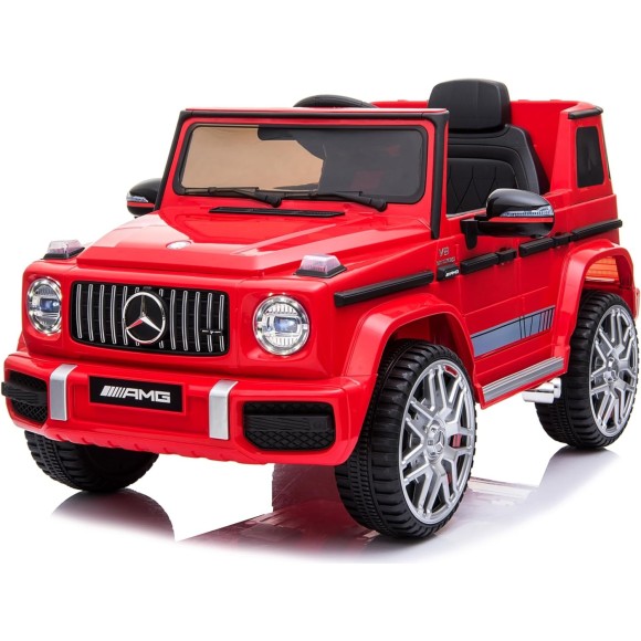 Macchina Elettrica Per Bambini Mercedes-Benz AMG G63 con Sedile in Pelle 12V