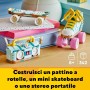 LEGO Creator 31148 Pattino a Rotelle Retrò Trasformabile in Mini Skateboard o Radio Boom Box