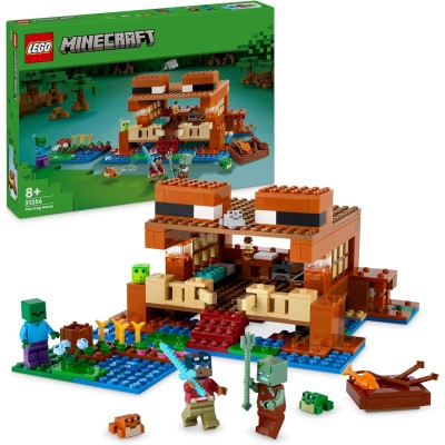 LEGO Minecraft 21256 La Casa-Rana con Personaggi Mob e gli Animali
