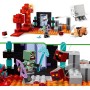 LEGO Minecraft 21255 Agguato nel Portale del Nether Set con Scene di Battaglia e Personaggi Iconici