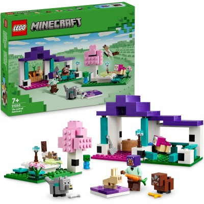 LEGO Minecraft 21253 Il Santuario degli Animali con stalla area picnic e tappeto per il riposo degli animali