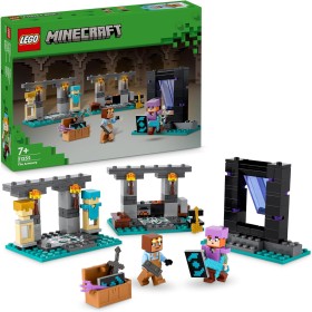 LEGO Minecraft 21252 L'Armeria Set con Personaggio Alex Accessori e Armi