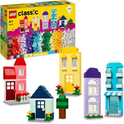 LEGO Classic 11035 Case Creative Set Costruzioni in Mattoncini Modellini di Casa con Accessori