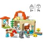 LEGO DUPLO 10416 Cura degli Animali di Fattoria con Figure di Cavalli, Mucche e Galline