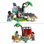 LEGO Jurassic World 76963 Centro di Soccorso dei Baby Dinosauri con Mini Triceratopo Anchilosauro e Velociraptor