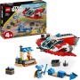 LEGO Star Wars 75384 The Crimson Firehawk Starter Set con Astronave, Veicolo Speeder Bike e 3 Personaggi