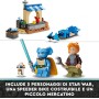 LEGO Star Wars 75384 The Crimson Firehawk Starter Set con Astronave, Veicolo Speeder Bike e 3 Personaggi