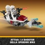 LEGO Star Wars 75372 Battle Pack Clone Trooper e Battle Droid con Veicolo Speeder Bike Tri-Droide e Postazione Difensiva