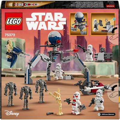 LEGO Star Wars 75372 Battle Pack Clone Trooper e Battle Droid con Veicolo  Speeder Bike Tri