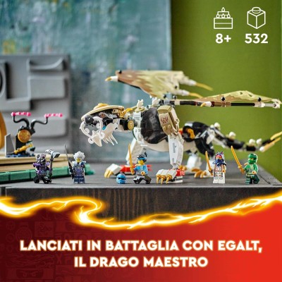 LEGO NINJAGO Drago di Terra di Cole - EVOLUTION, Drago Giocattolo  Potenziabile per Bambini con Figura di Scorpione da Battaglia e 2  Minifigure 71782 : : Giochi e giocattoli