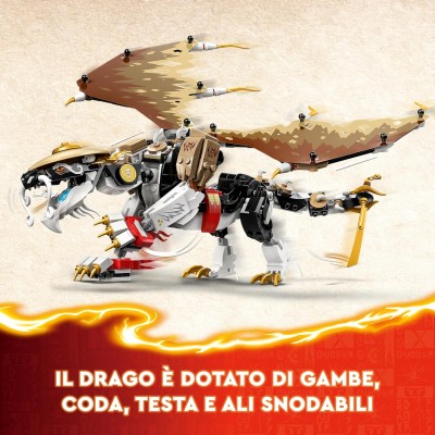 LEGO NINJAGO Drago di Terra di Cole - EVOLUTION, Drago Giocattolo  Potenziabile per Bambini con Figura di Scorpione da Battaglia e 2  Minifigure 71782 : : Giochi e giocattoli