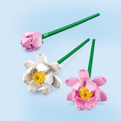 LEGO Creator 40647 Fiori di Loto Set Fiori Finti da Costruire Bouquet da  Esporre come Decorazione