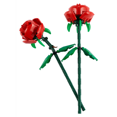 Lego Botanic 40460 Rose rosse Set di Fiori Finti da Costruire Bouquet da  Esporre come Accessorio