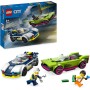LEGO City 60415 Inseguimento della Macchina da Corsa Auto della Polizia con Veicolo di Emergenza e 2 Minifigure