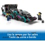 LEGO City 60406 Auto da Corsa e Trasportatore Veicolo con Rampa Funzionante Minifigure del Pilota e del Camionista