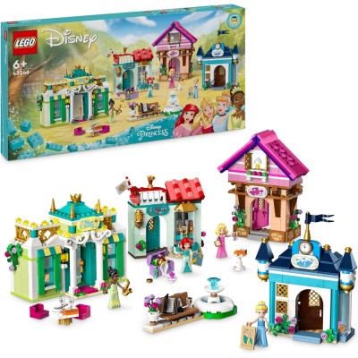 LEGO Disney Princess 43246 L'Avventura al Mercato con Mappa del Tesoro e 4 Minifigure