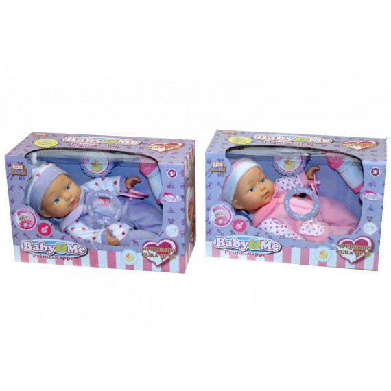 Maggio3 440781 Baby & Me - Bambola Prime Pappe con accessori