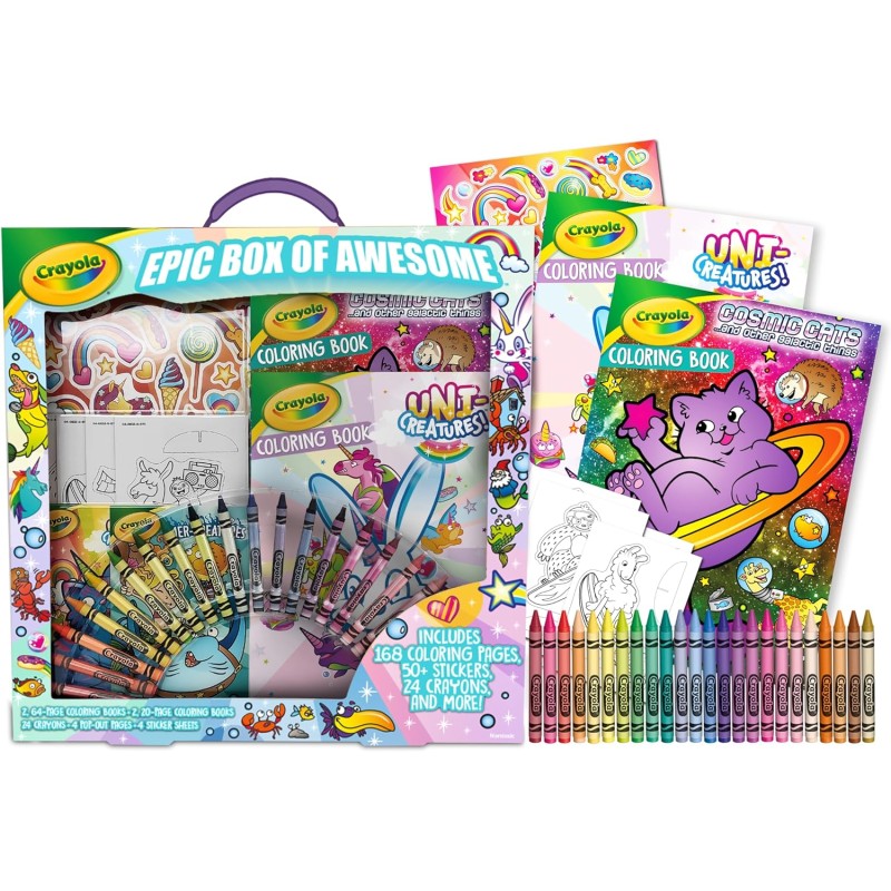 CRAYOLA 25-0836 Super Set delle Meraviglie Set da Disegno portatile con  Maniglia