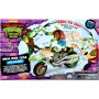 Giochi Preziosi TU803100 Tartarughe Ninja 2023 Caos Mutante Moto con Funzione Combattimento E Personaggio Incluso