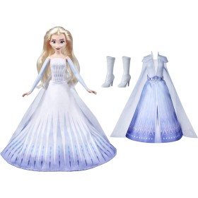 Hasbro ‎E9420 Disney Frozen II Elsa's Transformation Fashion Doll con 2 abiti e 2 stili di capelli