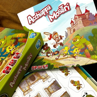 Asmodee 8766 Acchiappa Mostri Gioco da Tavolo per Tutta la Famiglia Edizione  in Italiano