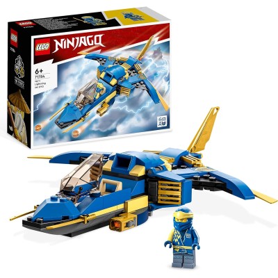 LEGO NINJAGO 71784 Jet-Fulmine di Jay - EVOLUTION Aereo Potenziabile o Aeroplano