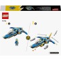 LEGO NINJAGO 71784 Jet-Fulmine di Jay - EVOLUTION Aereo Potenziabile o Aeroplano