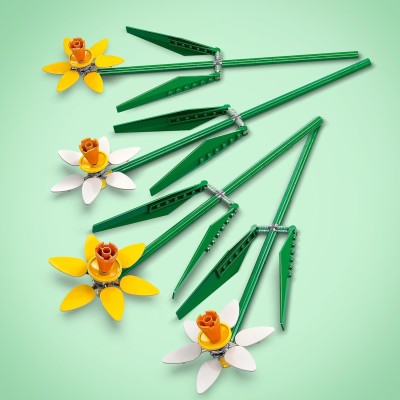 LEGO Botanic 40747 Narcisi Costruisci ed Esponi un Bouquet come Decorazione  di Casa