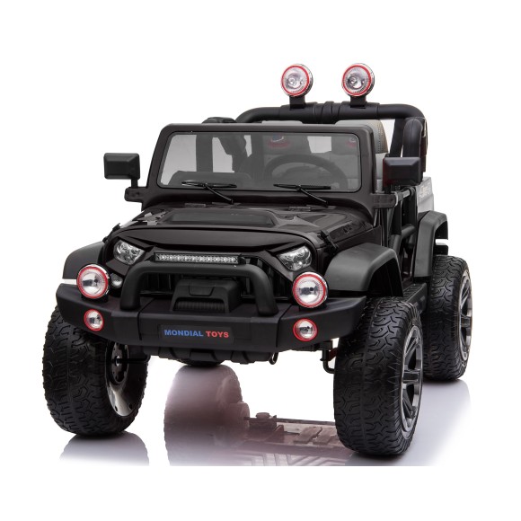 Auto Elettrica Macchina Per Bambini 2 Posti Maxi Fuoristrada 12V con Telecomando Ruote in Gomma