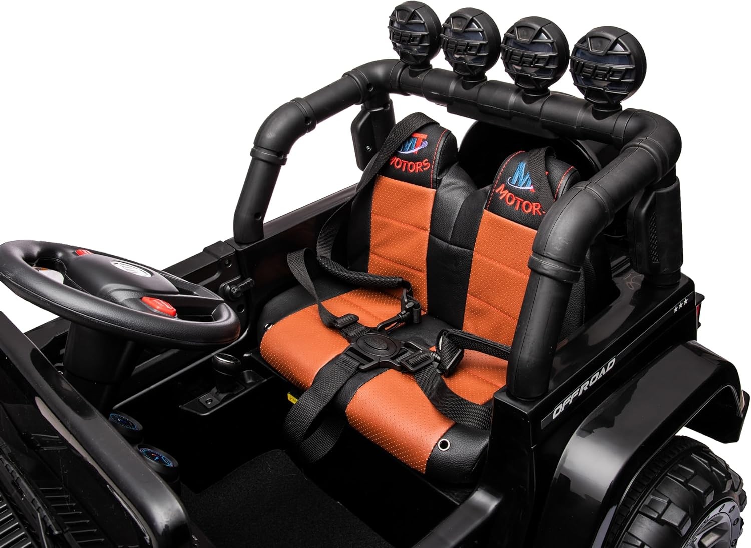 Auto Elettrica Macchina per Bambini Fuoristrada Off-Road con Sedile in Pelle e T - Foto 48 di 90