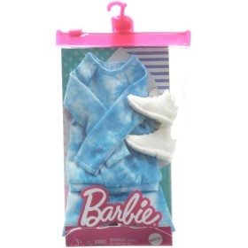 Mattel GRC72 Barbie Ken Fashion Look con felpa shorts e 1 paio di sneakers bianche