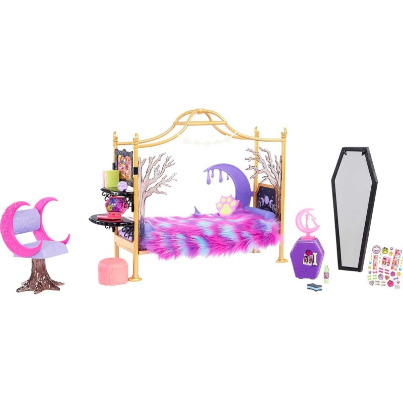 Mattel HHK64 Monster High Camera da letto con accessori