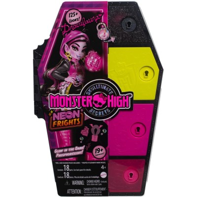 Mattel HNF78 Monster High Segreti da Brivido Neon Frights