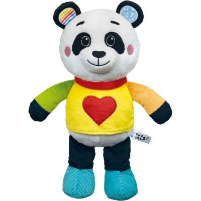 Clementoni 17793 Love Me Panda Peluche Neonato Interattivo Luci E Suoni