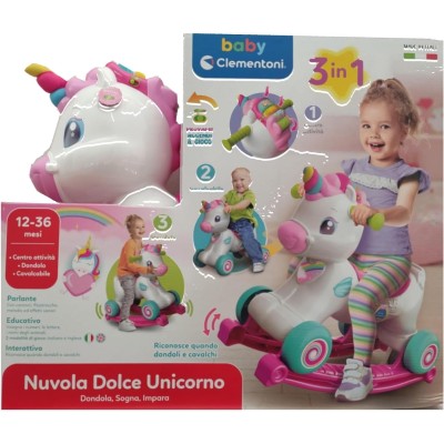 Clementoni 17785 Cavalcabile Nuvola Dolce Unicorno
