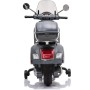Moto Elettrica Scooter Per Bambini VESPA GTS SUPER 12V con Bauletto MP3 Luci a Led Sedile in Pelle Full Optional