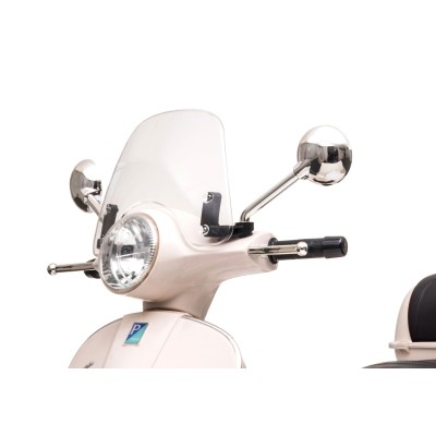 Moto Elettrica Scooter Per Bambini VESPA GTS SUPER 12V con Bauletto MP3 Luci a Led Sedile in Pelle Full Optional