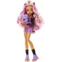Mattel HHK52 Monster High Clawdeen bambola con accessori e gattino snodata e alla moda con capelli viola